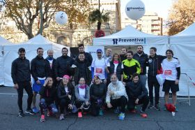 El equipo de Preventiva Seguros que ha participado en la Carrera de las Empresas