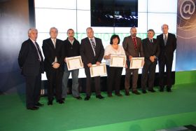 Responsables premiados de las sucursales de Marbella, Estepona, Fuengirola y Arroyo de la Miel