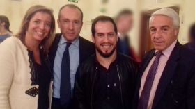De izquierda a derecha, Nieves Ribot, Jose María Martín, Juan Manuel Montilla, El Langui, y Eduardo Gonzalez