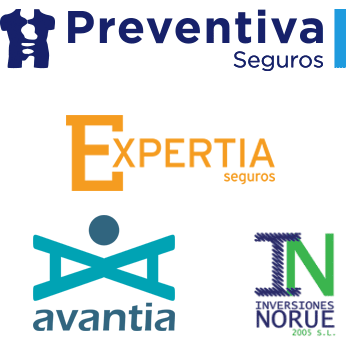Logos de empresa del Grupo Preventiva