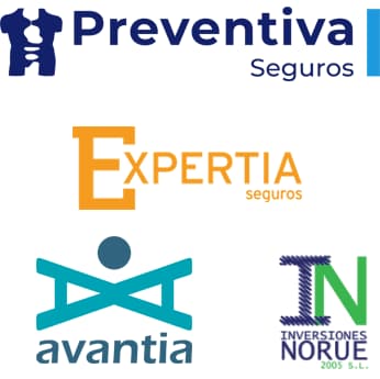 Logos de empresa del Grupo Preventiva